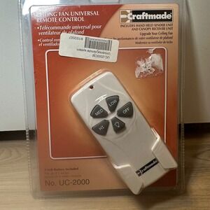 Craftmade‎ UC2000 Universal Ceiling Fan Remote Control with Receiver